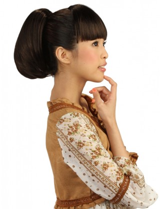 Wigs2you 馬尾 甜美可愛扣式馬尾 短髪爪夾式蓬松短直髪WS-5010-DB